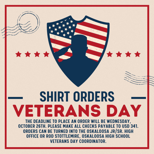 vet day shirt orders